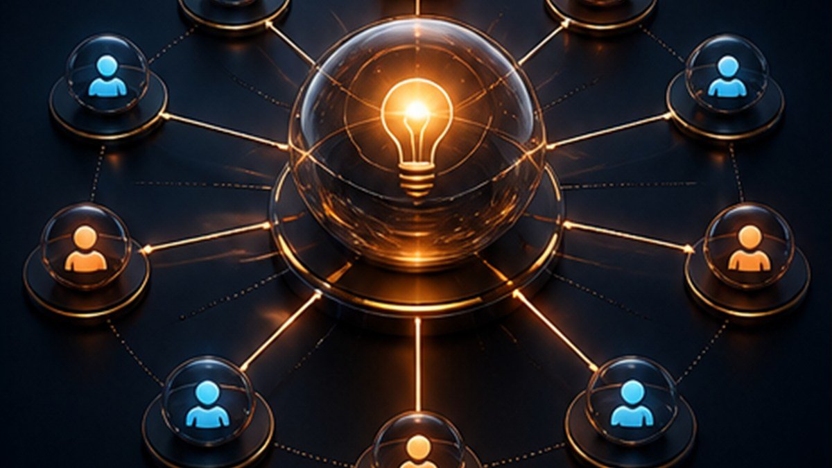 Build a B2B Thought Leadership System on LinkedIn — ClientForgeHQ editorial illustration