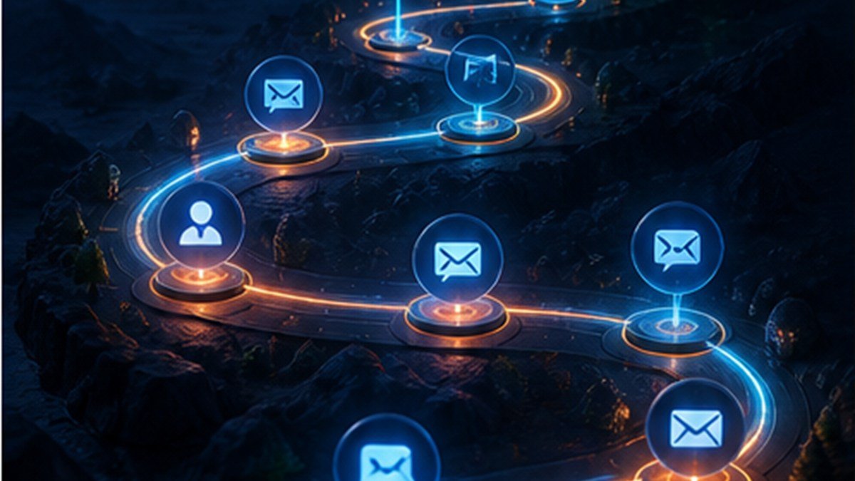 Lead Nurturing Workflow for Long B2B Buying Cycles — ClientForgeHQ editorial illustration