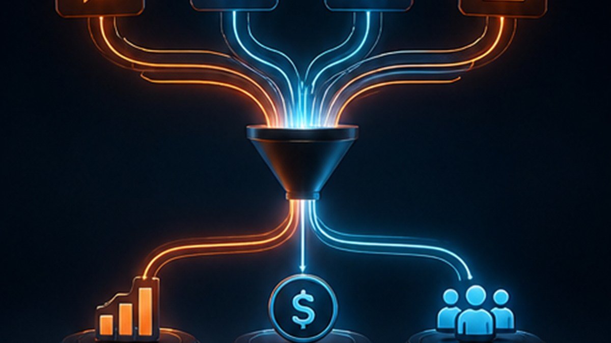 Social Media Metrics That Connect Content to Business Results — ClientForgeHQ editorial illustration